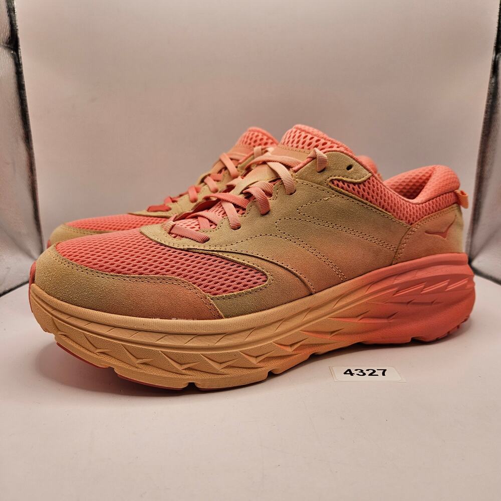 HOKA MEN'S 13 WOMEN'S 14 BONDI L BP2 CANTALOUPE CORAL 1165690 CPLC